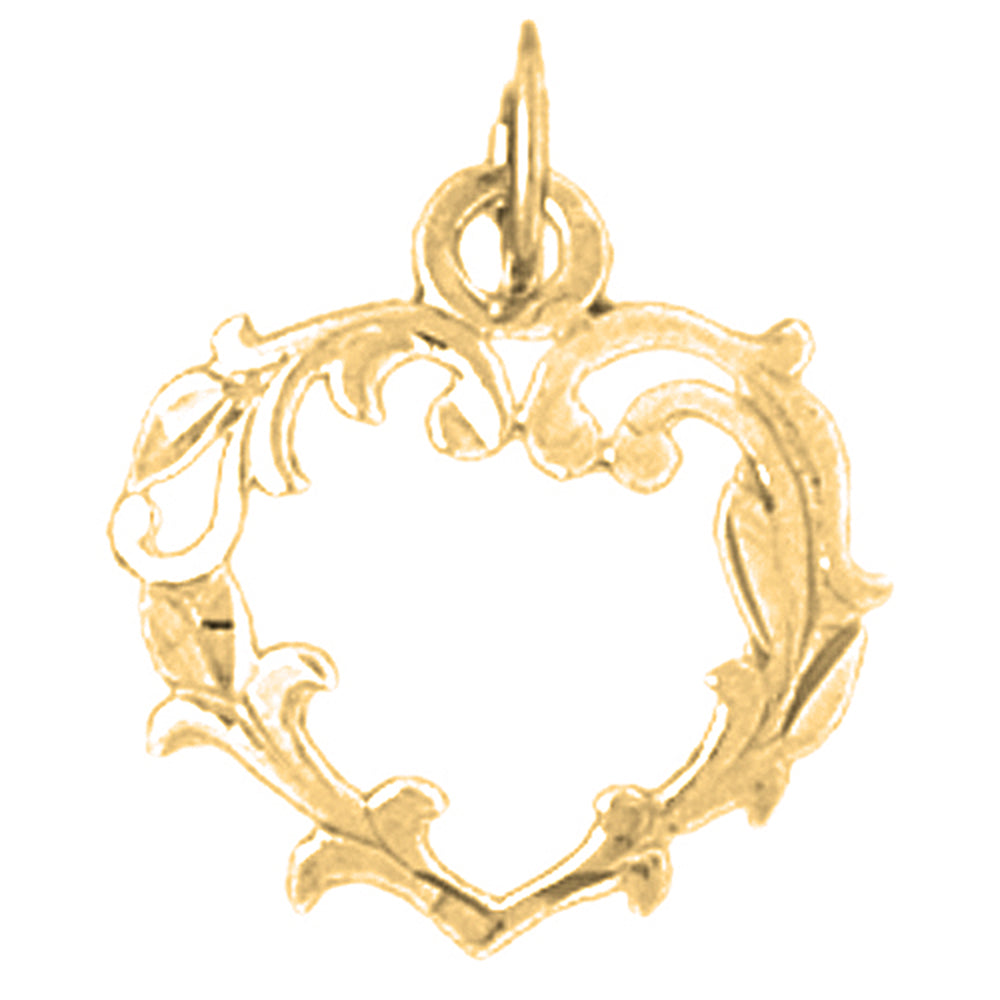 14K or 18K Gold Heart Pendant