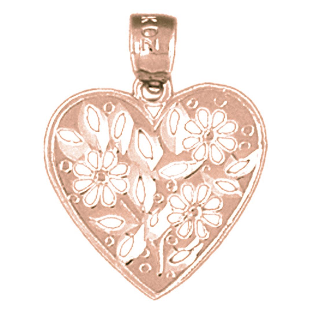 14K or 18K Gold Heart Pendant