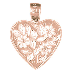 14K or 18K Gold Heart Pendant