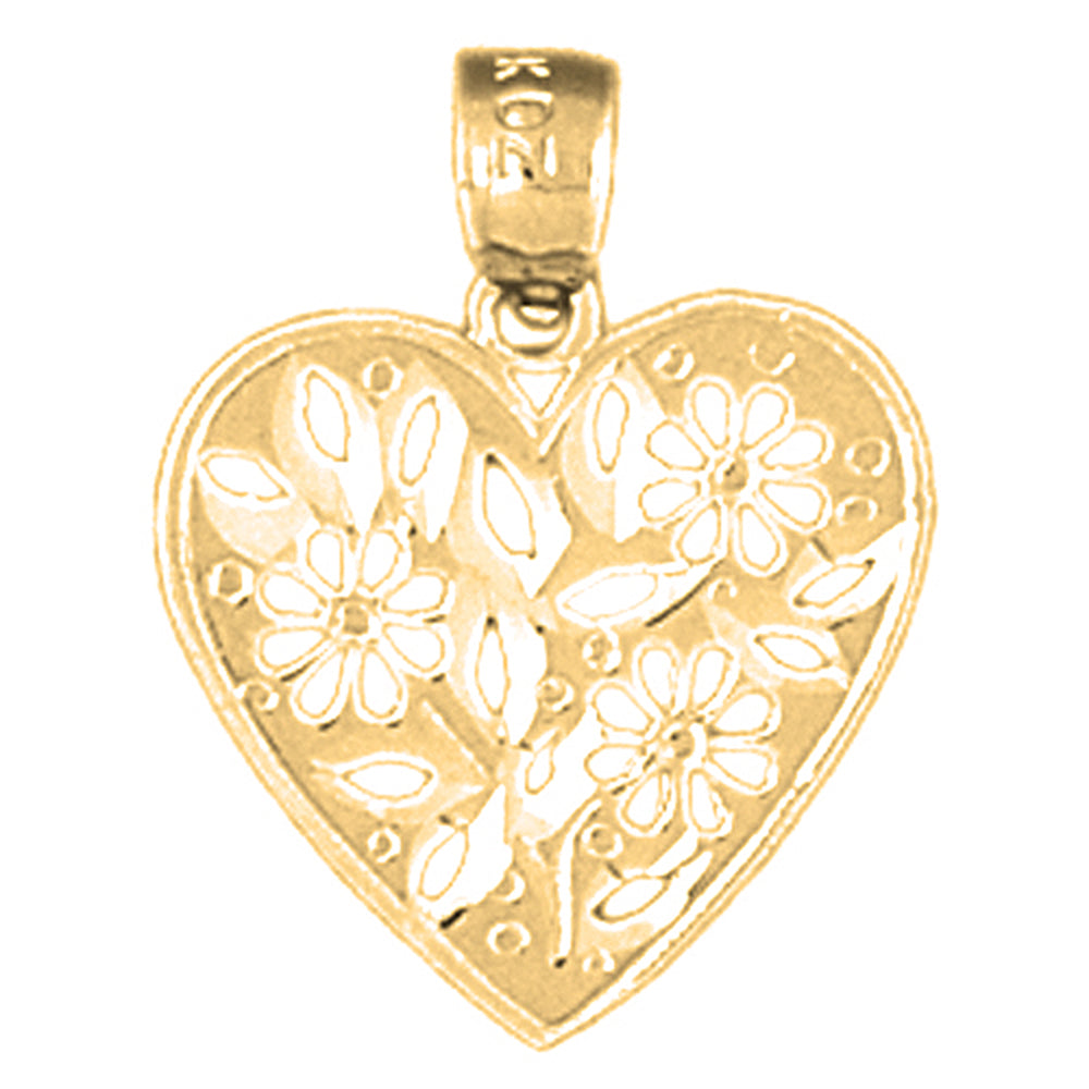 14K or 18K Gold Heart Pendant