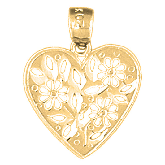 14K or 18K Gold Heart Pendant