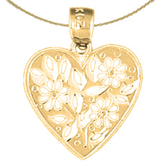 14K or 18K Gold Heart Pendant