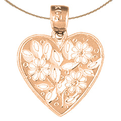 14K or 18K Gold Heart Pendant