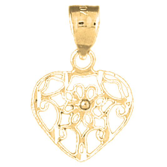 14K or 18K Gold Heart Pendant