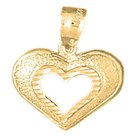 14K or 18K Gold Heart Pendant