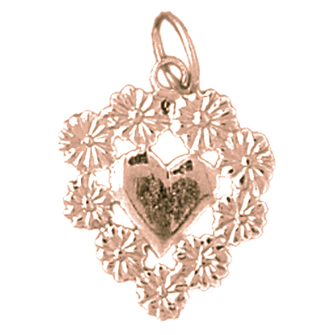 14K or 18K Gold Heart Pendant