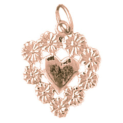 14K or 18K Gold Heart Pendant