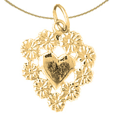 14K or 18K Gold Heart Pendant