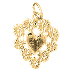 14K or 18K Gold Heart Pendant