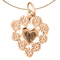 14K or 18K Gold Heart Pendant