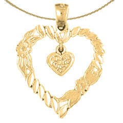 14K or 18K Gold Heart Pendant