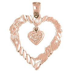 14K or 18K Gold Heart Pendant