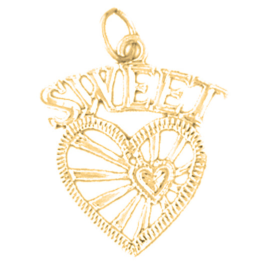 14K or 18K Gold Sweet Heart Pendant