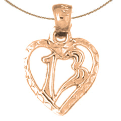 14K or 18K Gold Heart Pendant