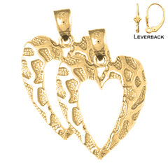 14K or 18K Gold Heart Earrings