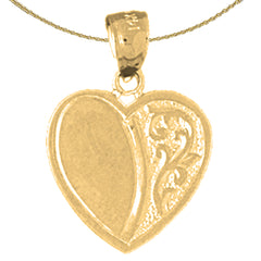 14K or 18K Gold Heart Pendant