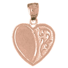 14K or 18K Gold Heart Pendant