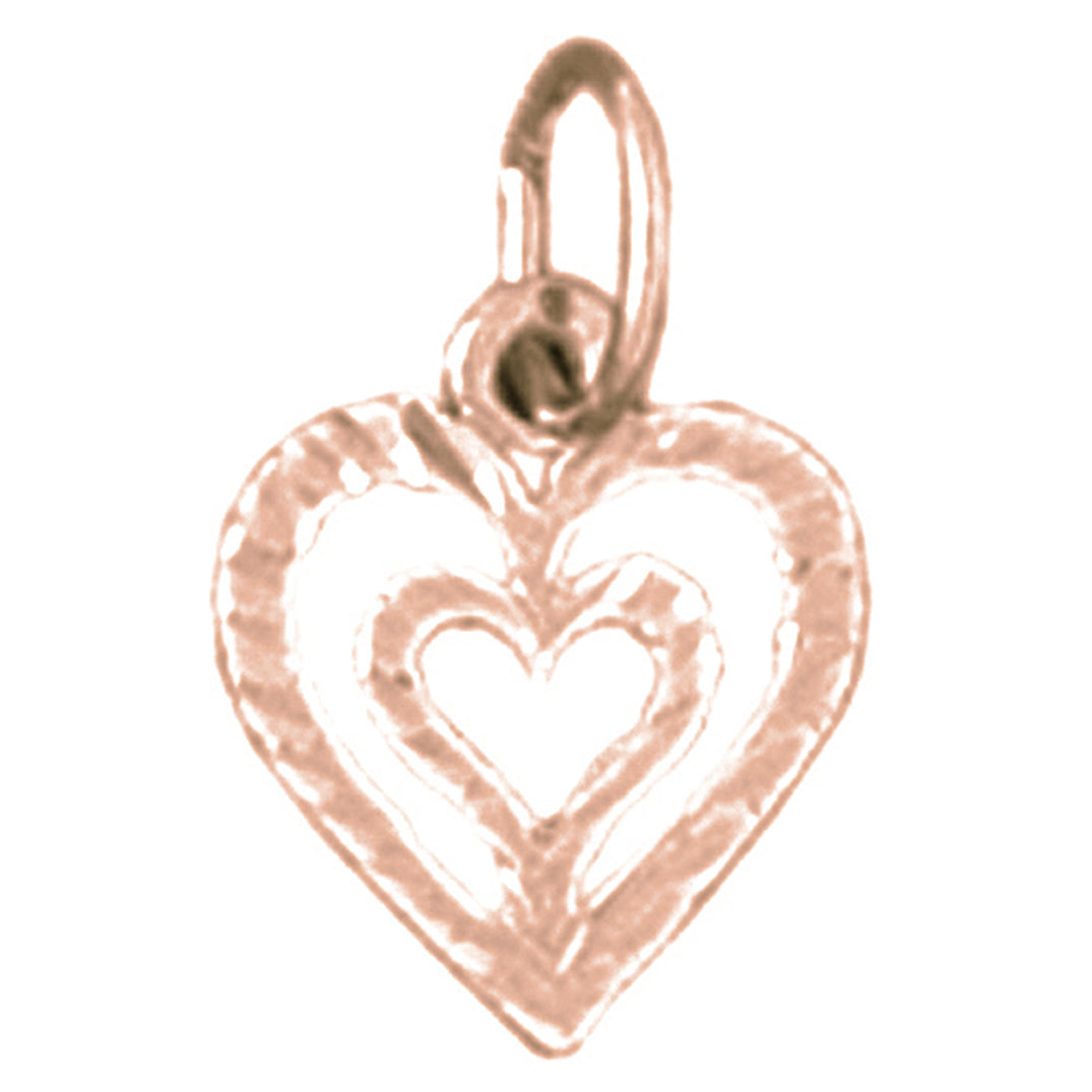 14K or 18K Gold Heart Pendant