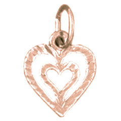 14K or 18K Gold Heart Pendant