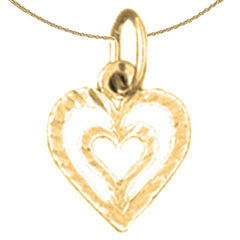 14K or 18K Gold Heart Pendant