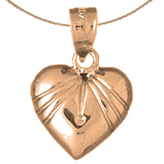 14K or 18K Gold Heart Pendant