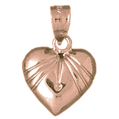 14K or 18K Gold Heart Pendant