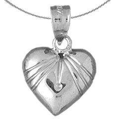 14K or 18K Gold Heart Pendant