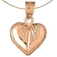 14K or 18K Gold Heart Pendant