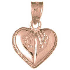 14K or 18K Gold Heart Pendant