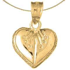 14K or 18K Gold Heart Pendant