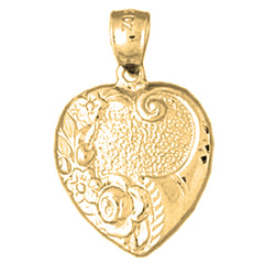 14K or 18K Gold Heart Pendant