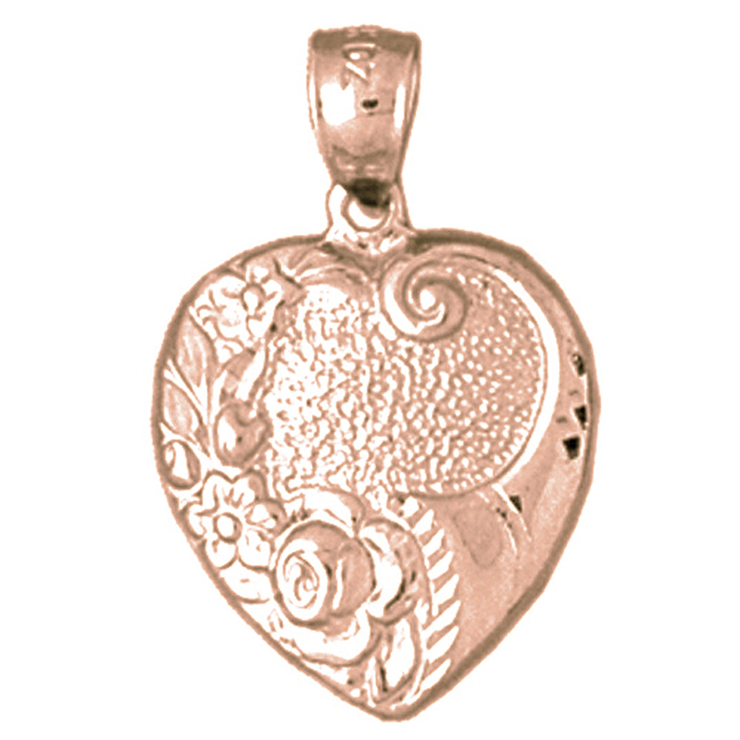 14K or 18K Gold Heart Pendant