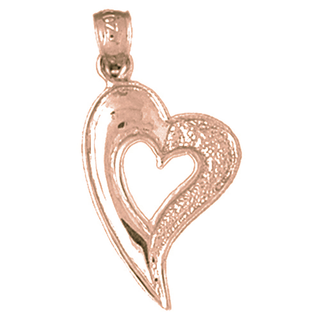 14K or 18K Gold Heart Pendant