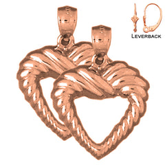 14K or 18K Gold Heart Earrings