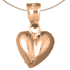 14K or 18K Gold Heart Pendant