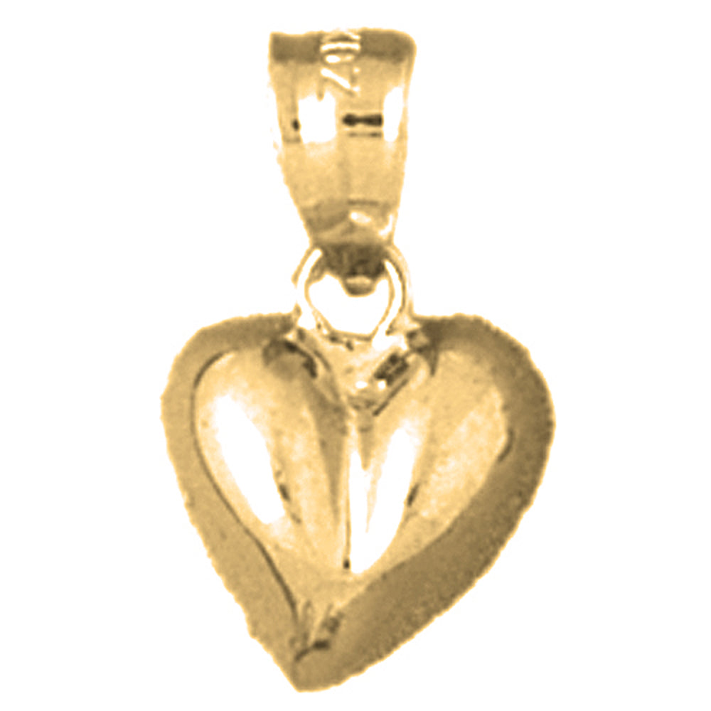 14K or 18K Gold Heart Pendant