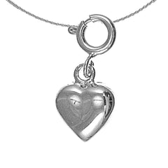 14K or 18K Gold Heart Pendant