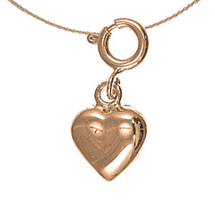 14K or 18K Gold Heart Pendant