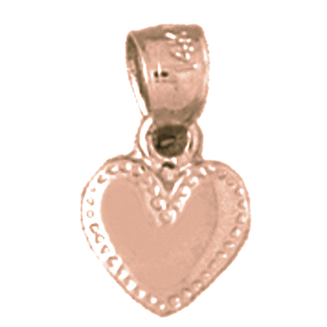 14K or 18K Gold Heart Pendant