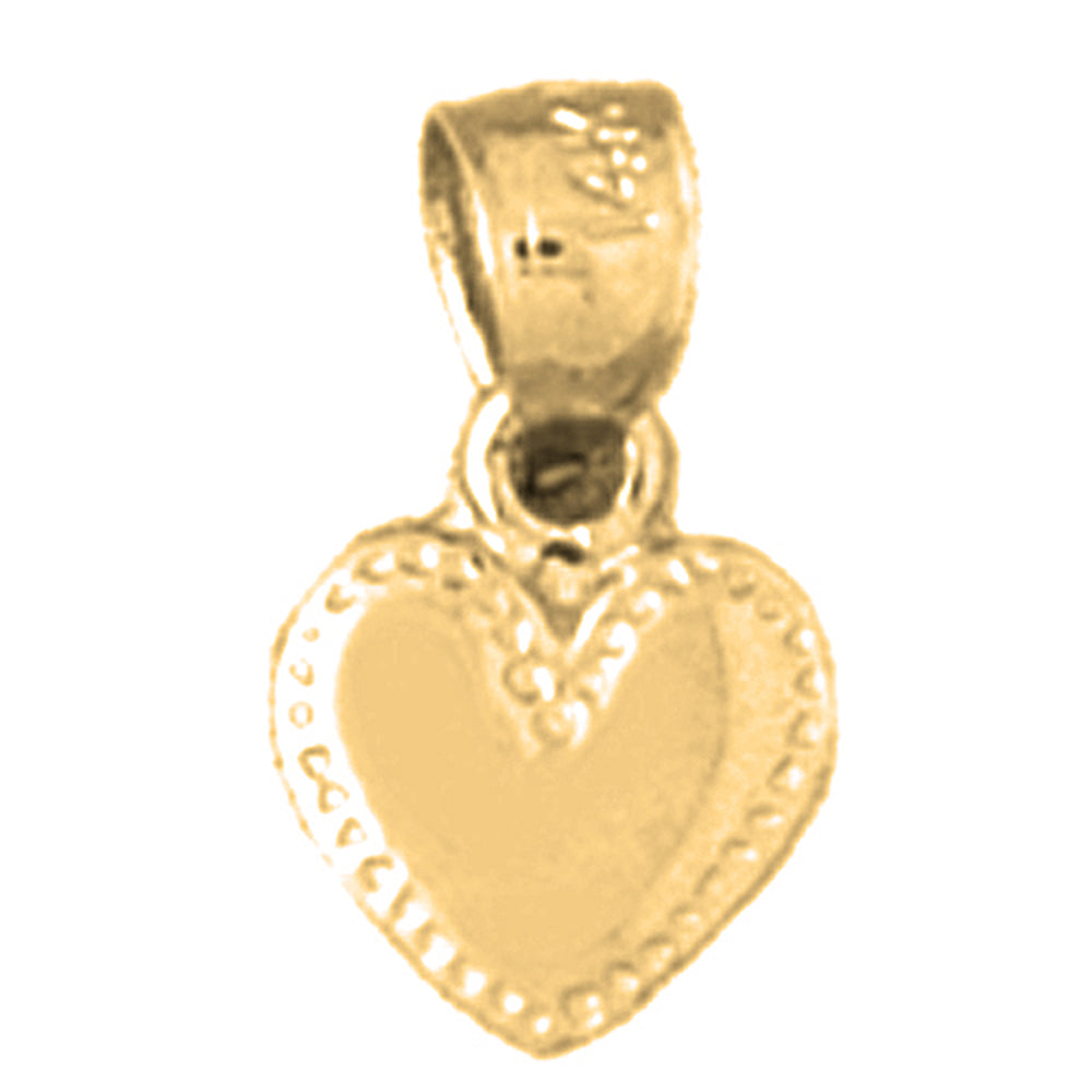 14K or 18K Gold Heart Pendant