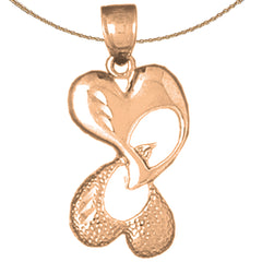 14K or 18K Gold Heart Pendant