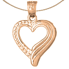 14K or 18K Gold Heart Pendant