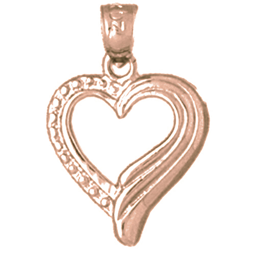 14K or 18K Gold Heart Pendant