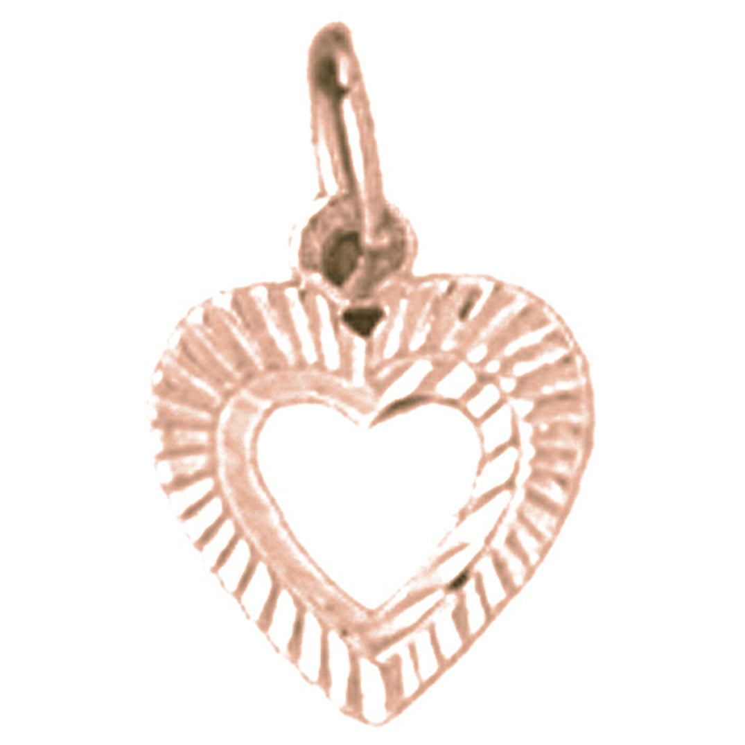 14K or 18K Gold Heart Pendant