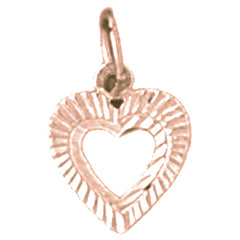 14K or 18K Gold Heart Pendant