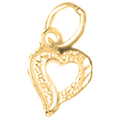 14K or 18K Gold Heart Pendant