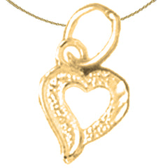 14K or 18K Gold Heart Pendant