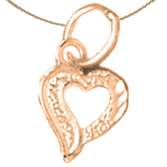 14K or 18K Gold Heart Pendant