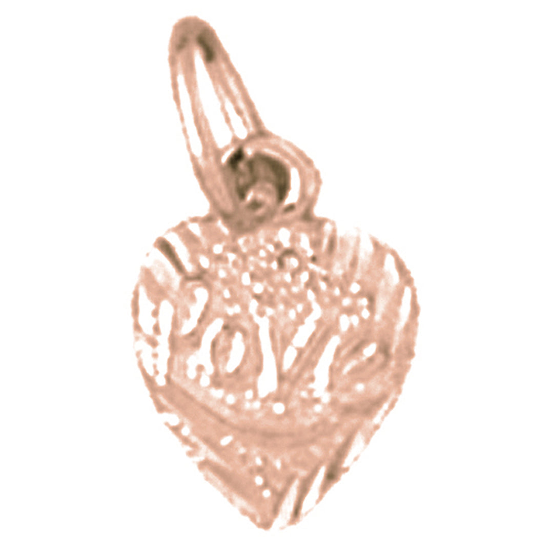 14K or 18K Gold Heart Pendant