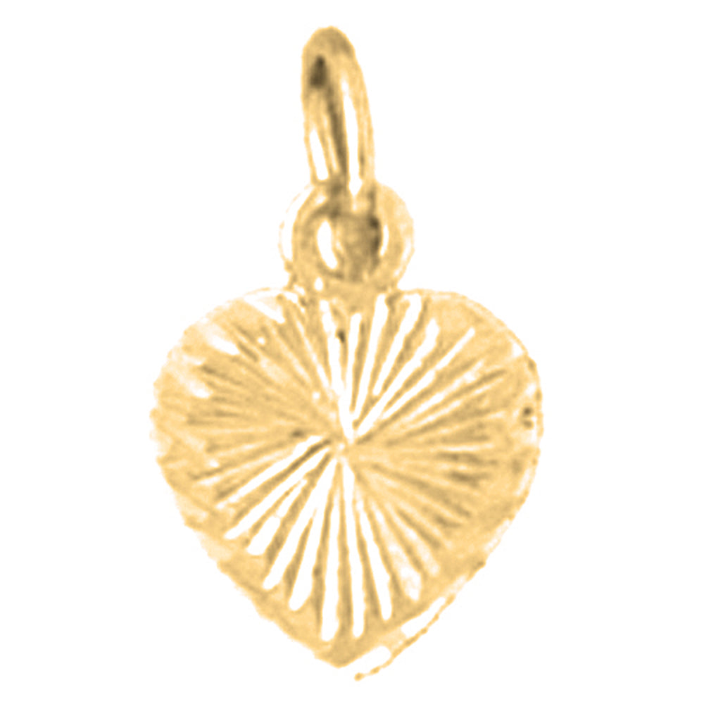 14K or 18K Gold Heart Pendant